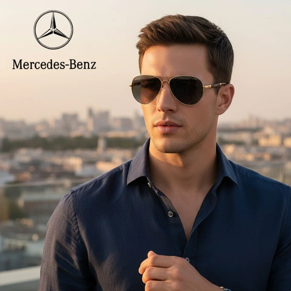 Mercedes Benz E B A C S V Class GLB GLC GLE GLS AMG SLC SLK CLS Car HighEnd Anti Glare Driver Goggles Pilot Polarized Sunglasses