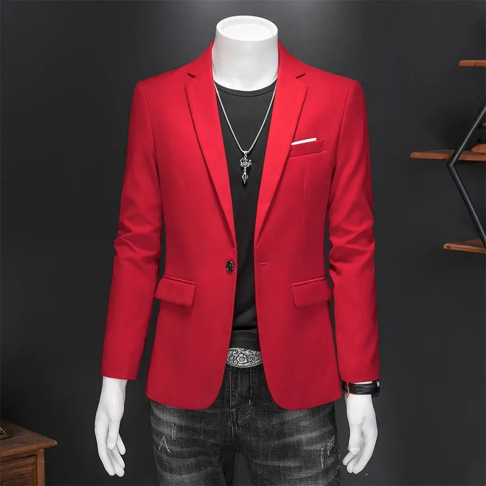Boutique Mode Einfarbig High-end-Marke Casual Business herren Blazer Bräutigam Hochzeit Kleid Blazer für Männer Anzug Tops jacke Mantel