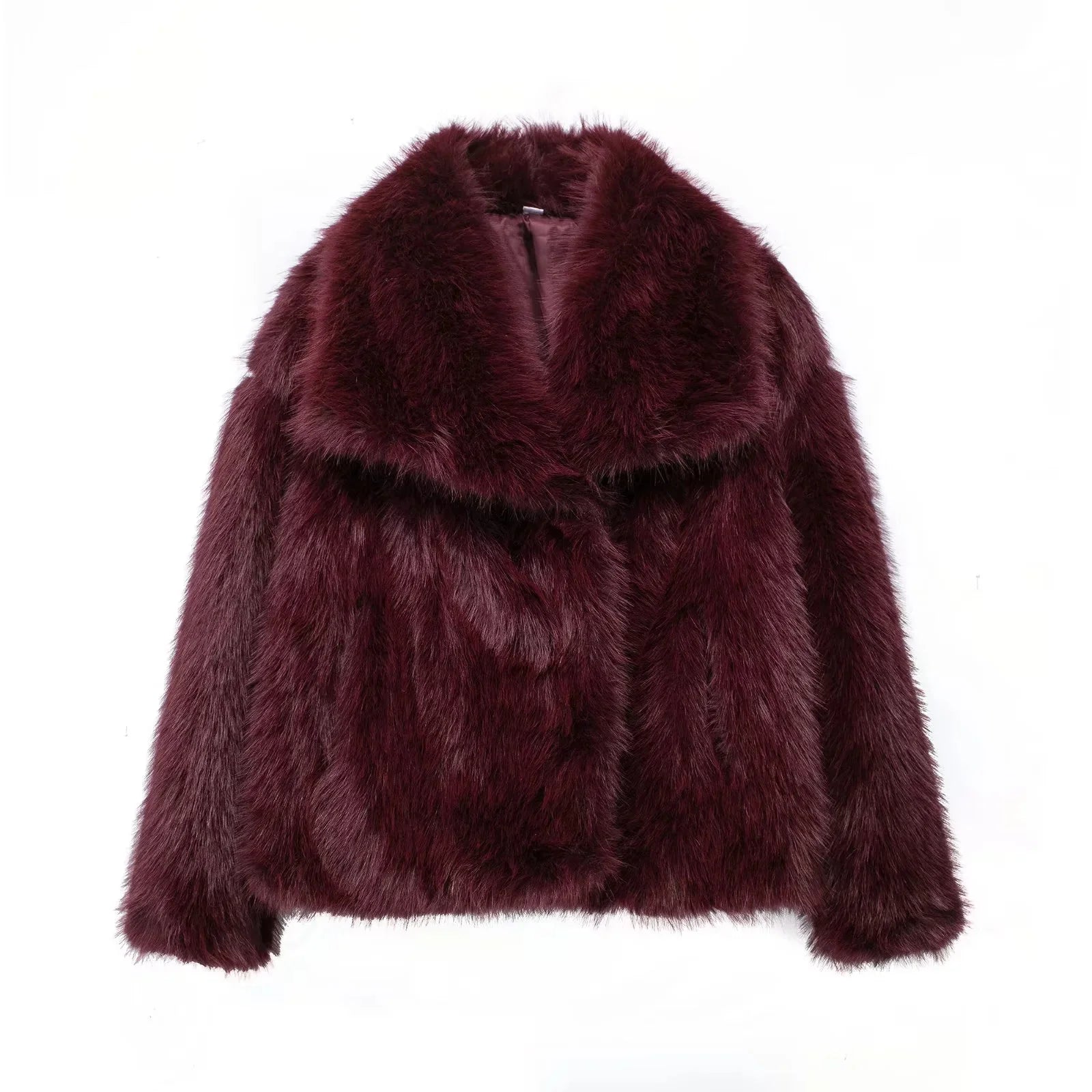 KONDALA 2025, Herbst und Winter, lässig, Kunstpelz, braun, für Damen, warme Jacken, Streetwear, Umlegekragen, Weihnachten, übergroße, elegante Mäntel