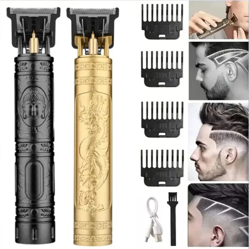 T9 Vintage Haarschneidemaschine Freund Vater Freund Geschenk Tragbare USB wiederaufladbare professionelle Carving Bart Haarschneider Maschine