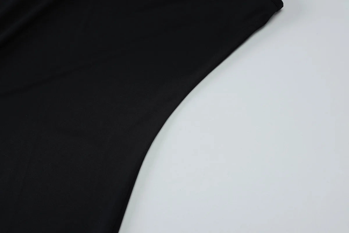 Talenza Schwarz Eine Schulter Mini Kleid Mode Heiße Mädchen Sexy Ärmellose Patchwork Bandage Kurze Kleider Frauen Neue Enge Kleider