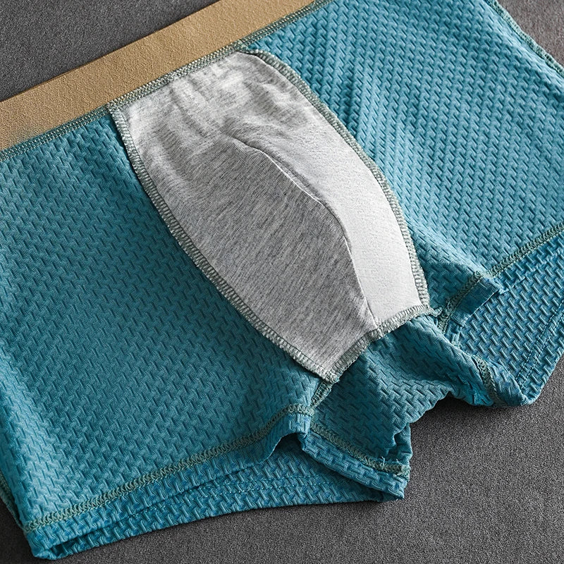 1/4 Stück Herren-Unterwäsche aus Eisseide, heiße Dessous, dünne Boxershorts, coole Unterhosen, atmungsaktive sexy Slips, U-förmige Shorts, Größen L-6XL