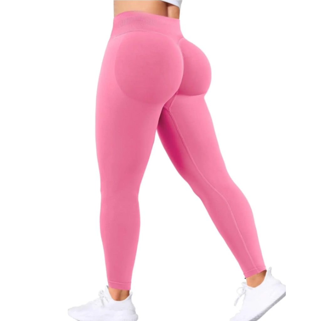 Sommer Damen Gym Yoga Übungshose Dreibein Taille Eng und Sexy Hüftheben Nahtlose Hose Fitness Übung Yogahose