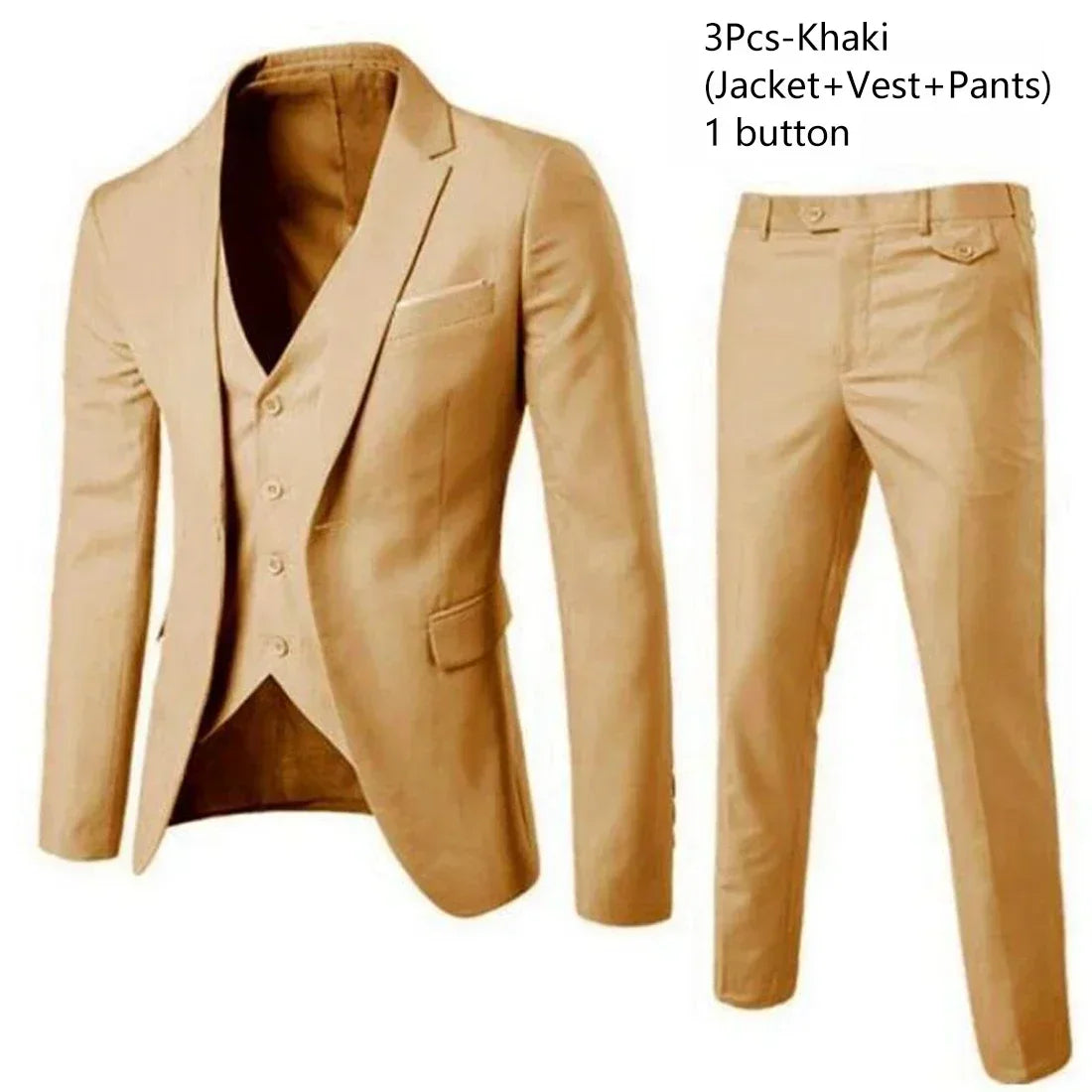 Hochzeitsanzüge für Männer, 3-teiliges Set, elegante Jacken, Weste, Hosen, Blazer, formelles Outfit, modisch, klassisch, komplettes 2024-Kostüm