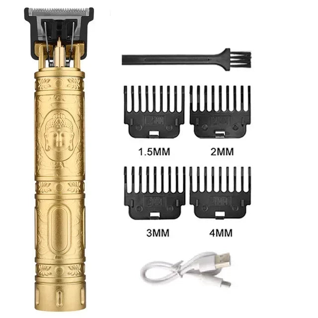 Elektrische Vintage Rasierer Barber Cordless Haar Schneiden Maschine USB Lade Haar Trimmer Tragbare Haar Clipper Geeignet Für Männer