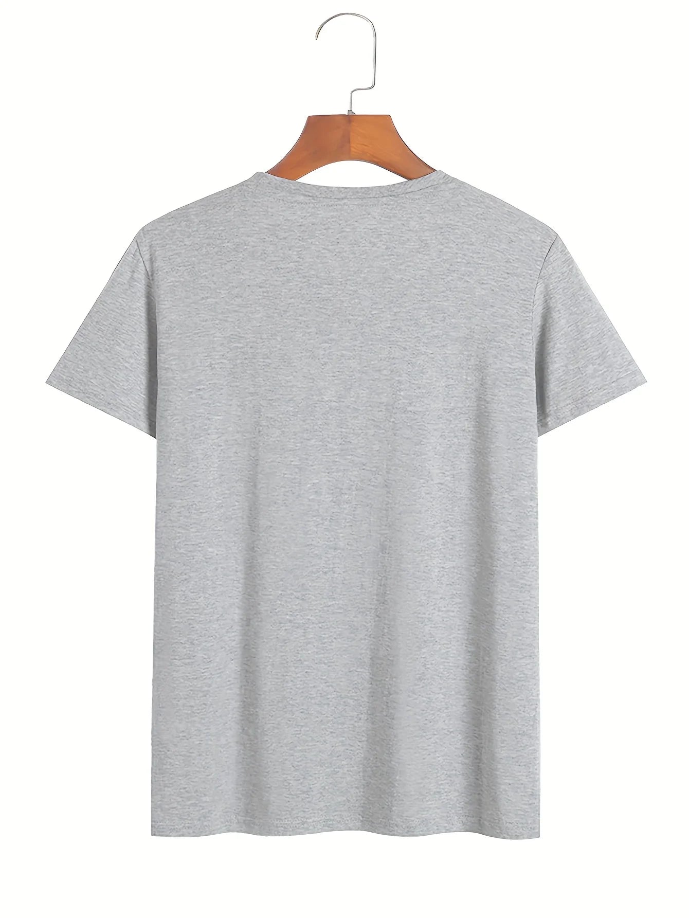 Sommer Herren Casual Sport Loose Plus Size Was auch mit Buchstaben bedrucktes, bequemes Rundhals-Kurzarm-T-Shirt
