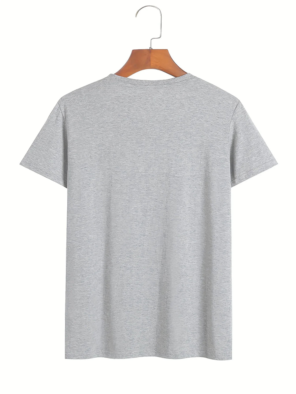 Sommer Herren Casual Sport Loose Plus Size Was auch mit Buchstaben bedrucktes, bequemes Rundhals-Kurzarm-T-Shirt
