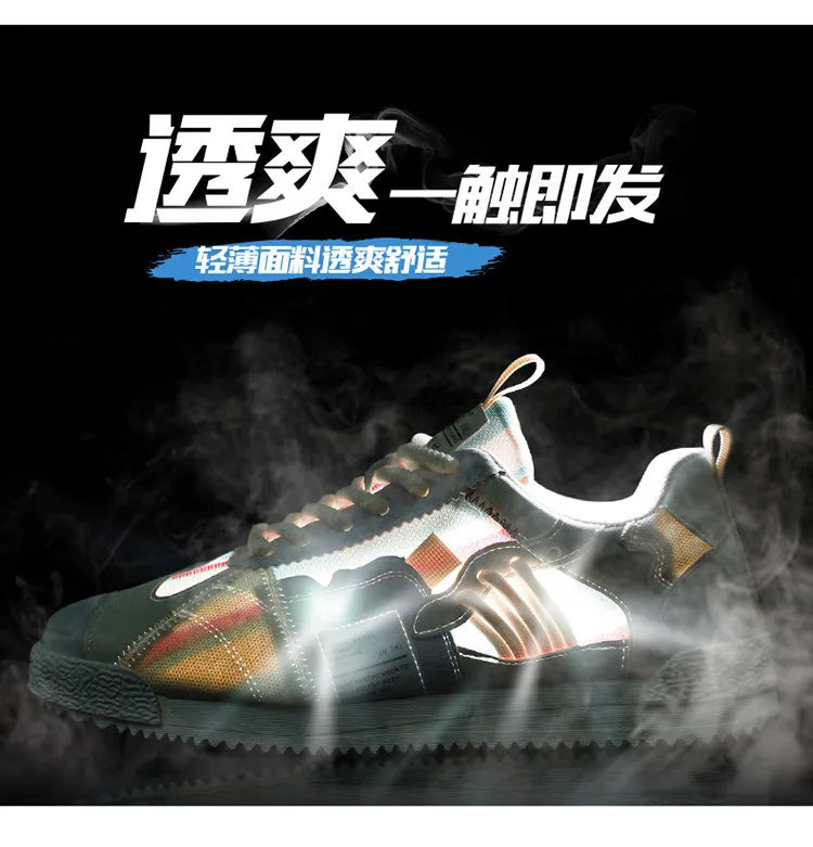 Herren Weiße Sneaker Herbst Bequeme Rutschfeste Laufschuhe Luxuriöse Weiche Sohle Modische Schnürschuhe Outdoor Freizeitschuhe 2026