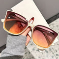 Neue Designer-Sonnenbrille mit großem, quadratischem, dünnem Rahmen und Tempelbügeln im High-End-Stil für Damen DS-8162