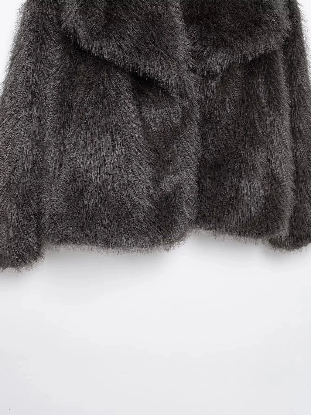 KONDALA 2025, Herbst und Winter, lässig, Kunstpelz, braun, für Damen, warme Jacken, Streetwear, Umlegekragen, Weihnachten, übergroße, elegante Mäntel