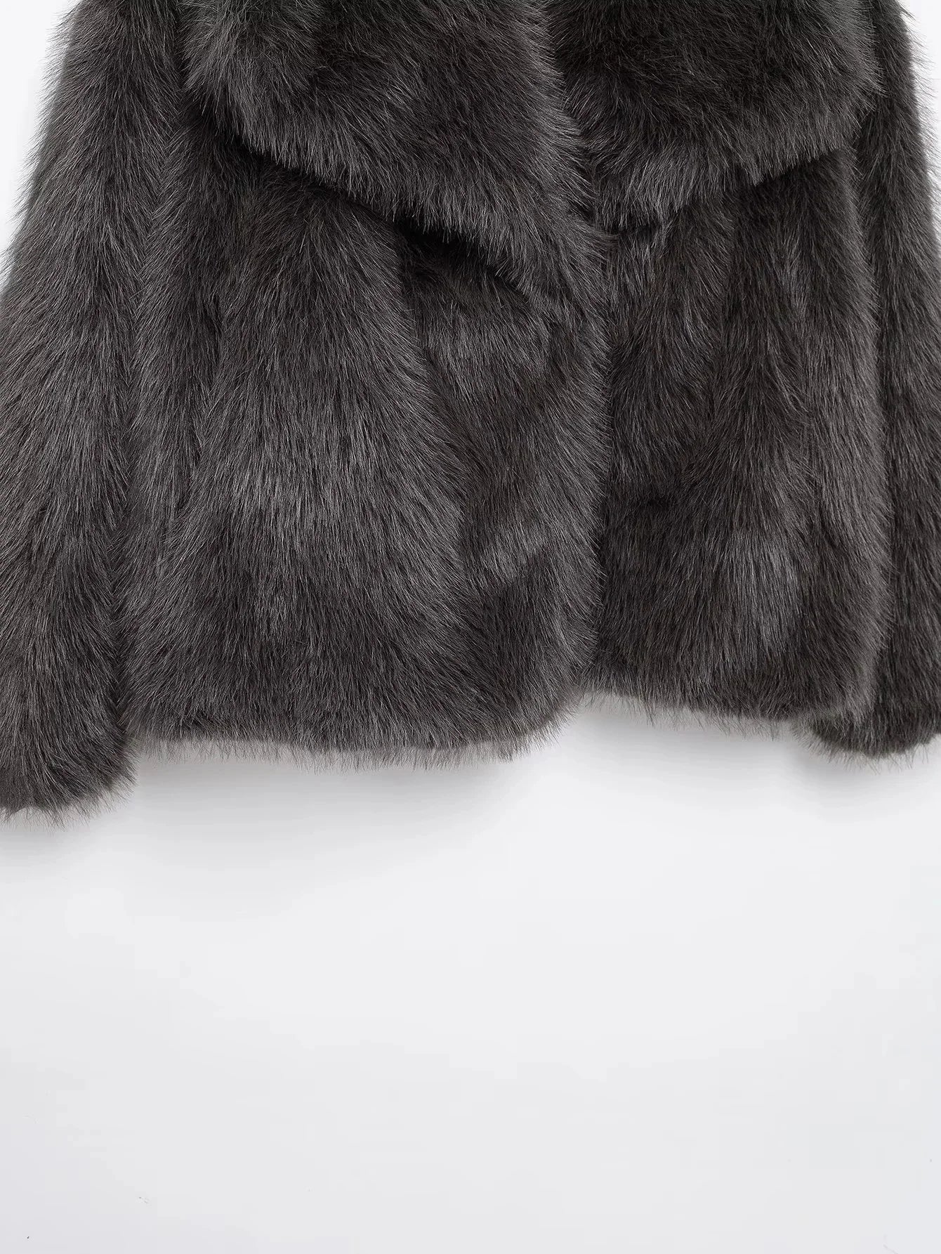 KONDALA 2025, Herbst und Winter, lässig, Kunstpelz, braun, für Damen, warme Jacken, Streetwear, Umlegekragen, Weihnachten, übergroße, elegante Mäntel