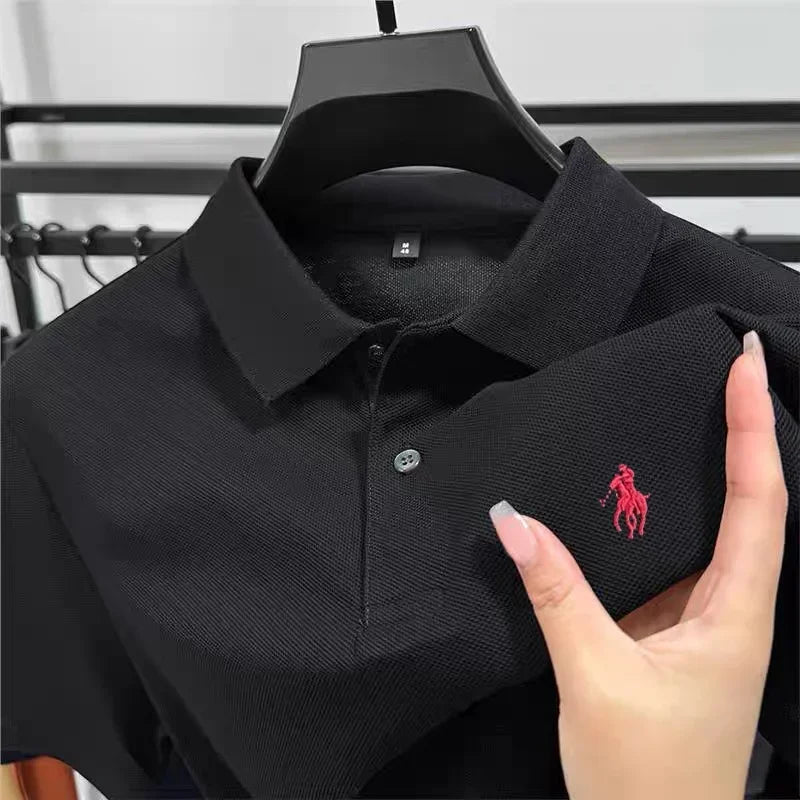 2026 Bedrucktes Kurzarm-Herren-Poloshirt Sommer Neu Bequemes Atmungsaktives Freizeit-T-Shirt Modisches Business-Poloshirt