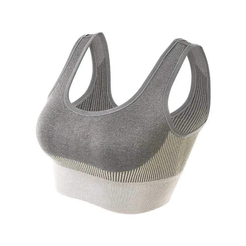 Frauen Tops Gestrickte Sport-BHs Gym Laufen Fitness Yoga Bh Sportswear Gepolsterte Push-Up Sport Tops