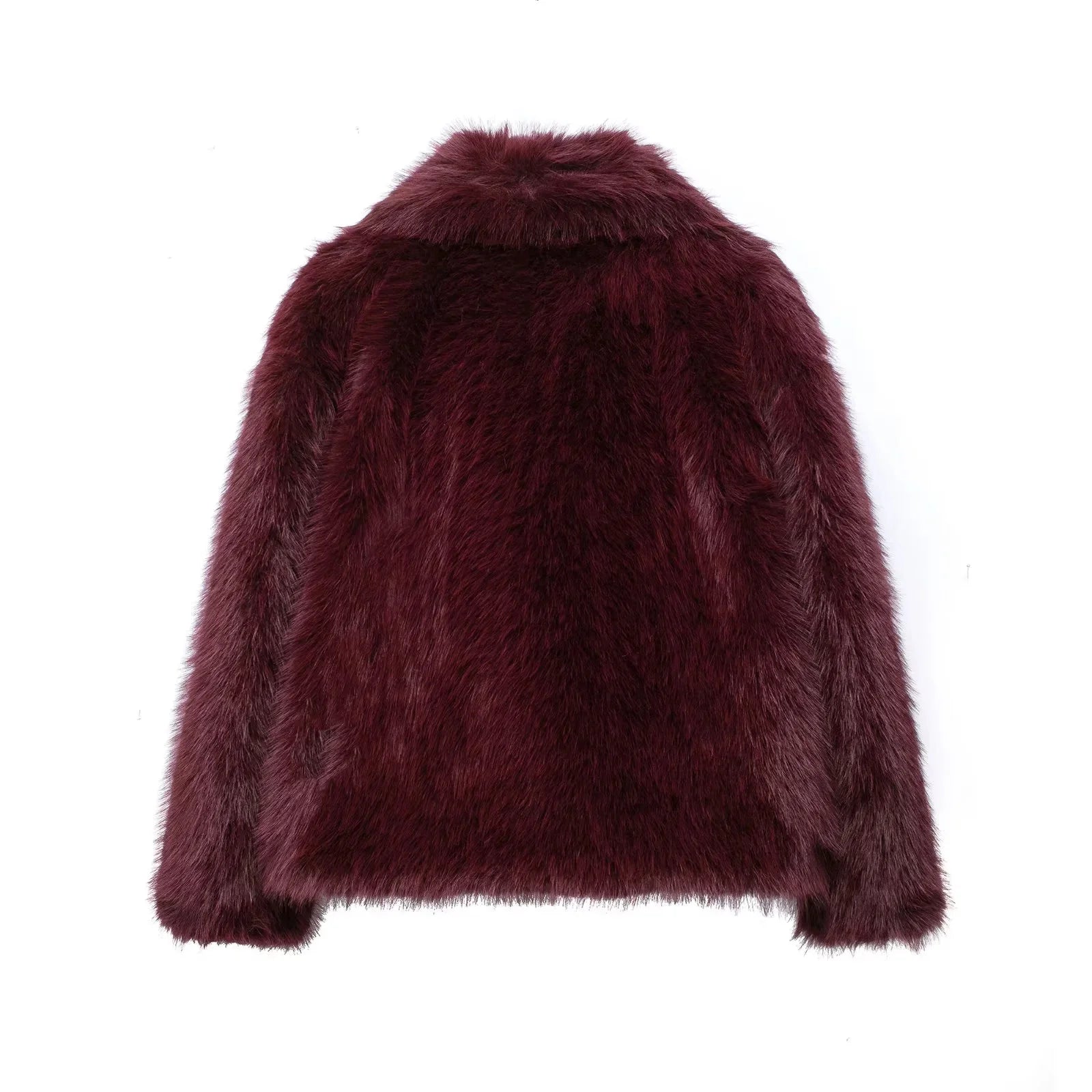 KONDALA 2025, Herbst und Winter, lässig, Kunstpelz, braun, für Damen, warme Jacken, Streetwear, Umlegekragen, Weihnachten, übergroße, elegante Mäntel