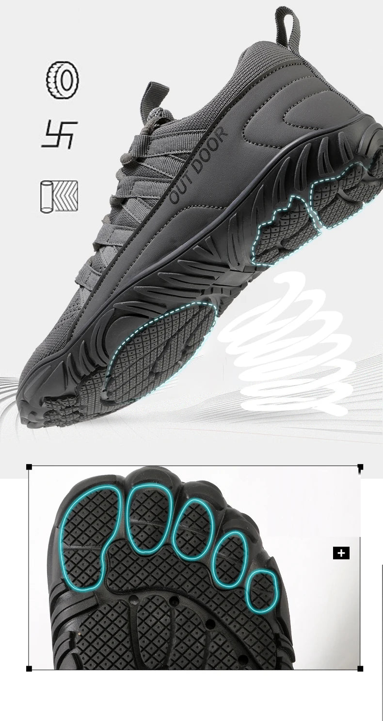 Neue Wanderschuhe, Übergröße, Paar Outdoor-Sportschuhe, breite Handfläche, breite letzte Schuhe, Barfuß-Freizeitschuhe, Indoor-Yoga-Fitness