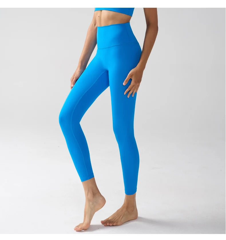 Hohe Taille Nacktgefühl Leggings Frauen Fitness Laufen Yoga Leggings Hosen Energie Gym Enge Leggings Lässige Workout Leggings