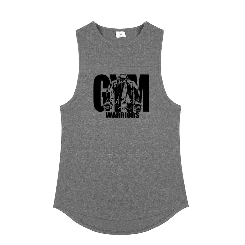 Herren Bodybuilding Sport ärmellose Tank Tops Sommer Baumwolle atmungsaktiv Casual T-Shirts Gym Fitness Workout Muskel lose Unterhemden