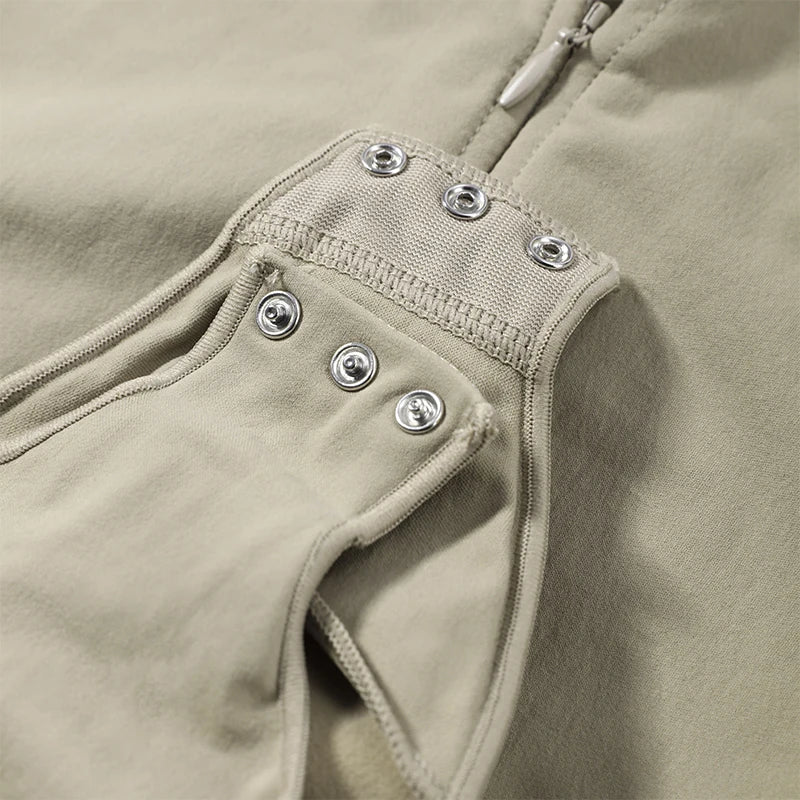 Sexy Schlanker Einfarbiger Korsett-Kurz-Jumpsuit für Damen V-Ausschnitt Reißverschluss Ärmellos Rückenfrei Bodysuit 2026 Frühling Sommer Damen Chic Bustier Neu