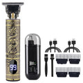 T9 Vintage Haarschneider für Männer, tragbares USB-Schnellladegerät mit Nasenhaarschneider-Set, professioneller Präzisions-Elektrorasierer
