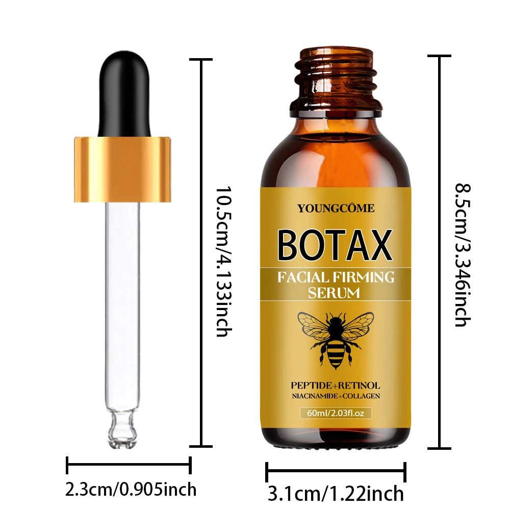 Bee Venom Gesichtsserum, Gesichtsessenz, Faltenreduzierung, Hautstraffung, natürlicher Kollagen-Booster, Hyaluronsäure-Essenz, 40/60 ml
