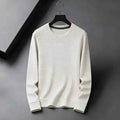 2026 Neuerscheinung Herren Basic Einfarbiger Rundhals-Pullover Atmungsaktiver Langarm-Strickpullover