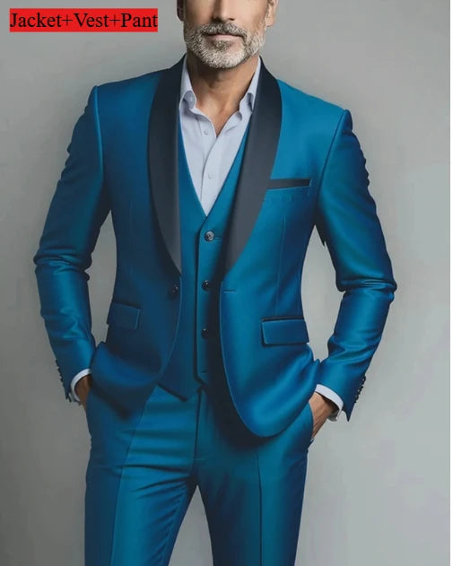 Männer Formale Slim Fit Smoking Prom Anzug Männlichen Bräutigam Hochzeit Blazer Hohe Qualität Trauzeuge Luxus Kleid Business Bankett Party Anzug