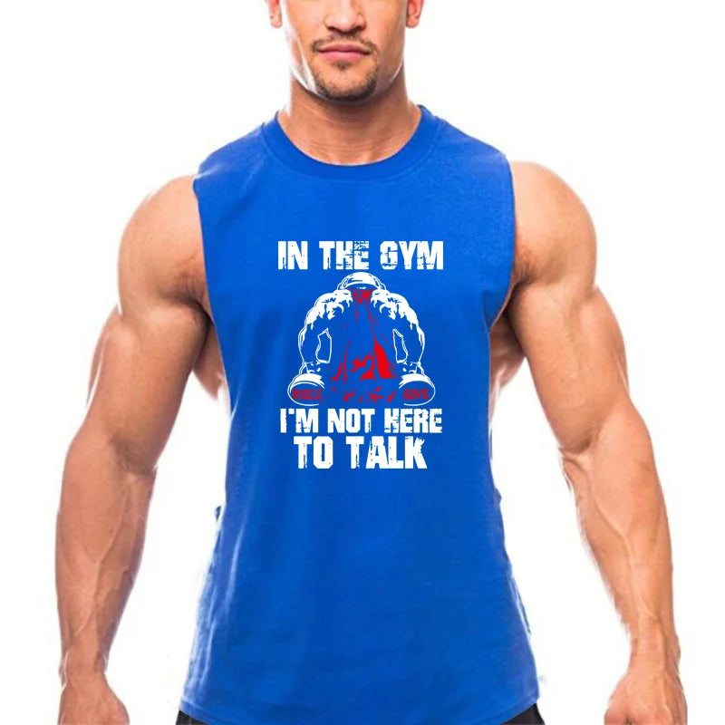 Gym Bodybuilding Tank Tops Herren Fitness Baumwolle Open Side Westen Muscle Workout Ärmellose Shirts Sommer Kühle Atmungsaktive Kleidung