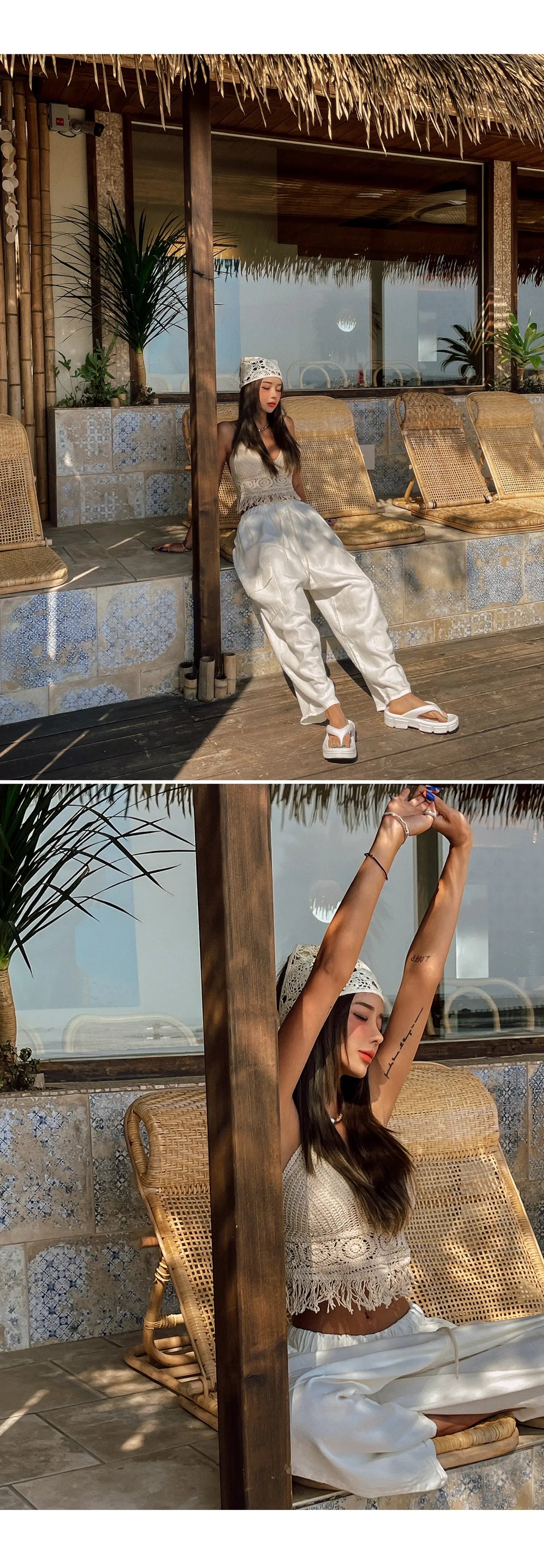 Boho Häkel-Neckholder-Top für Damen, Sommer-Strand-Strick-Crop-Top mit Quasten, rückenfrei, ärmellos, Bralette