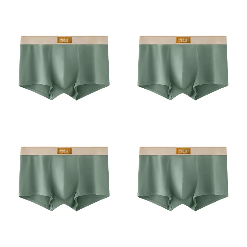 4 stücke Männer Unterwäsche Baumwolle BoxerShorts Hombre Höschen Mann Atmungsaktive Unterhose Sexy Sport Komfort Männliche Boxer Große Größe L-7XL
