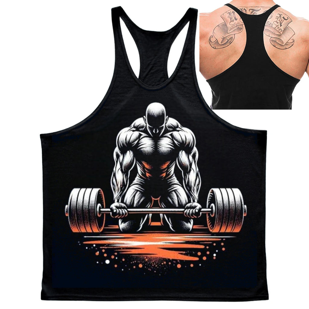 Gym Top Männer Bodybuilding Shirt Fitness männer Weste Singlet Ärmelloses Sweatshirt Mann Kleidung Kleidung Lose Westen Singuletts