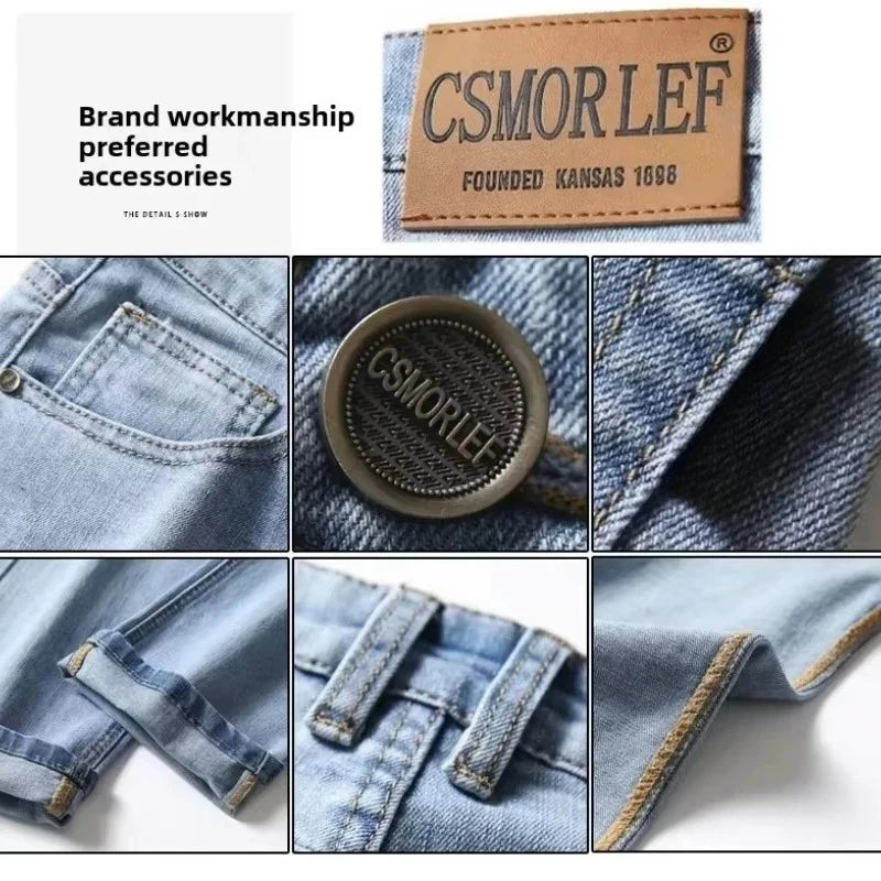 2026 Marken-Jeans Sommer-Stil Ultra-Dünne Leichte Herren-Jeans Mode Männliche Casual Denim Herren-Jeans Slim Fit Großhandel Jeans
