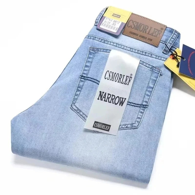 2026 Marken-Jeans Sommer-Stil Ultra-Dünne Leichte Herren-Jeans Mode Männliche Casual Denim Herren-Jeans Slim Fit Großhandel Jeans