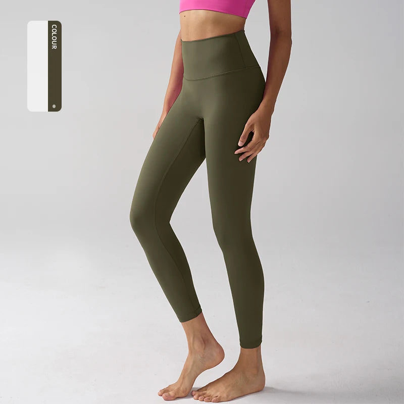 Hohe Taille Nacktgefühl Leggings Frauen Fitness Laufen Yoga Leggings Hosen Energie Gym Enge Leggings Lässige Workout Leggings
