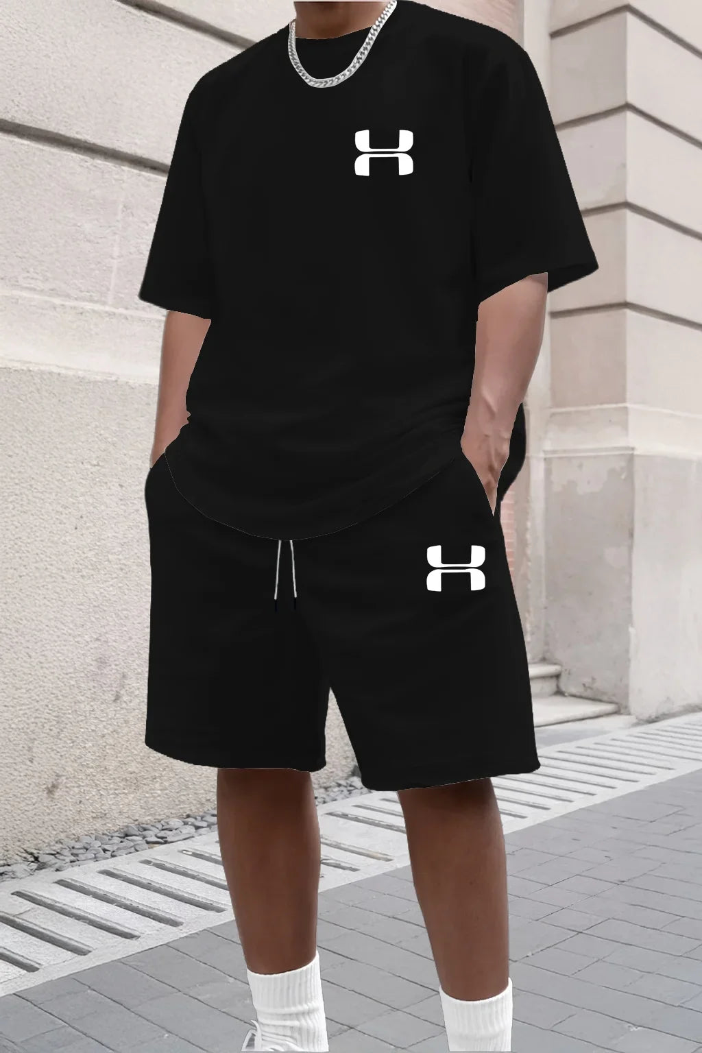 2026 Herren Sportanzug-Set, bestehend aus kurzem Hemd und Sportshorts, zwei Freizeitanzüge