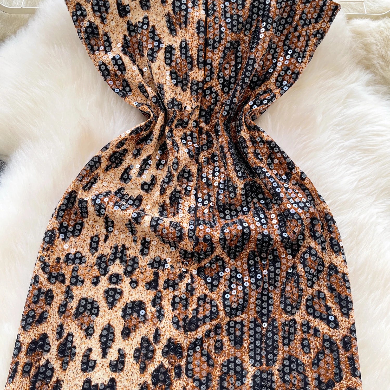 SINGREINY Sexy Leopard Frauen Kleid 2026 Sommer Trendy Nacht Club Party Sling Spicy Girl Pailletten Glitter Bodycon Mini Kleider