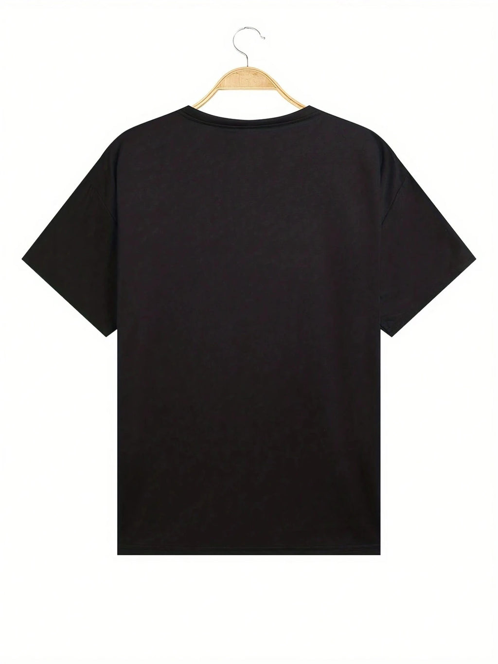 Men's Summer 100% Cotton Fashionable Casual Loose Large Size Letter Bear Printed Sports Round Neck Short Sleeve T-shirt Top
