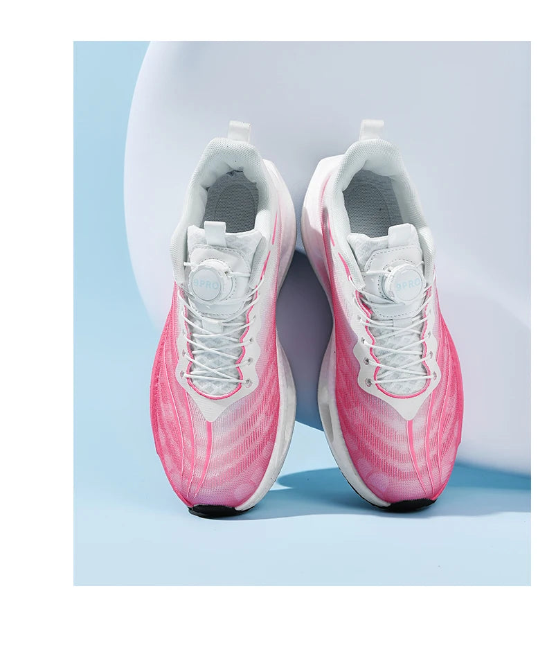 Spezialität Carbon Platte Sport Laufschuhe Marathon Air Kissen Männer Atmungsaktive Leichte Frauen Bequeme Rutschfeste Turnschuhe