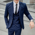 Herren-Slim-Fit-Dreiteiler im koreanischen Stil für Business, professionelle formelle Kleidung, Trauzeuge, Bräutigam, Hochzeit, koreanischer Stil, kleiner Sui