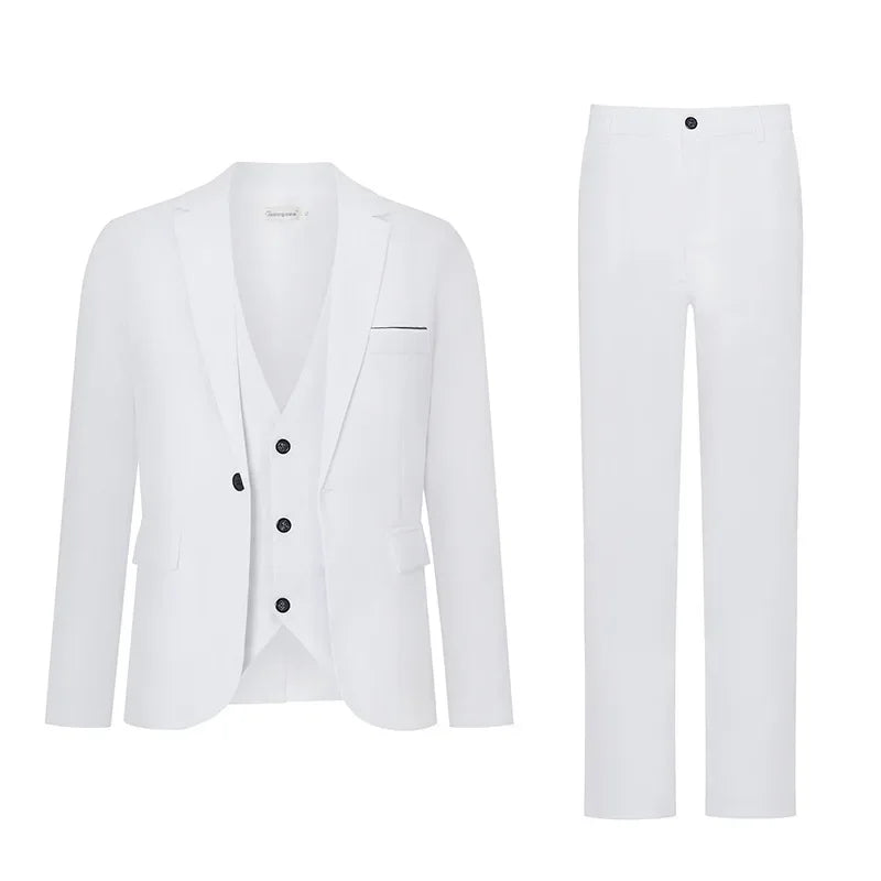 Herren Casual Hochzeitsanzug Slim Fit Zweiteiliges Set Sommer Neuer Stil Große Größe Business Formelle Kleidung Bequemes Oberteil und Hose