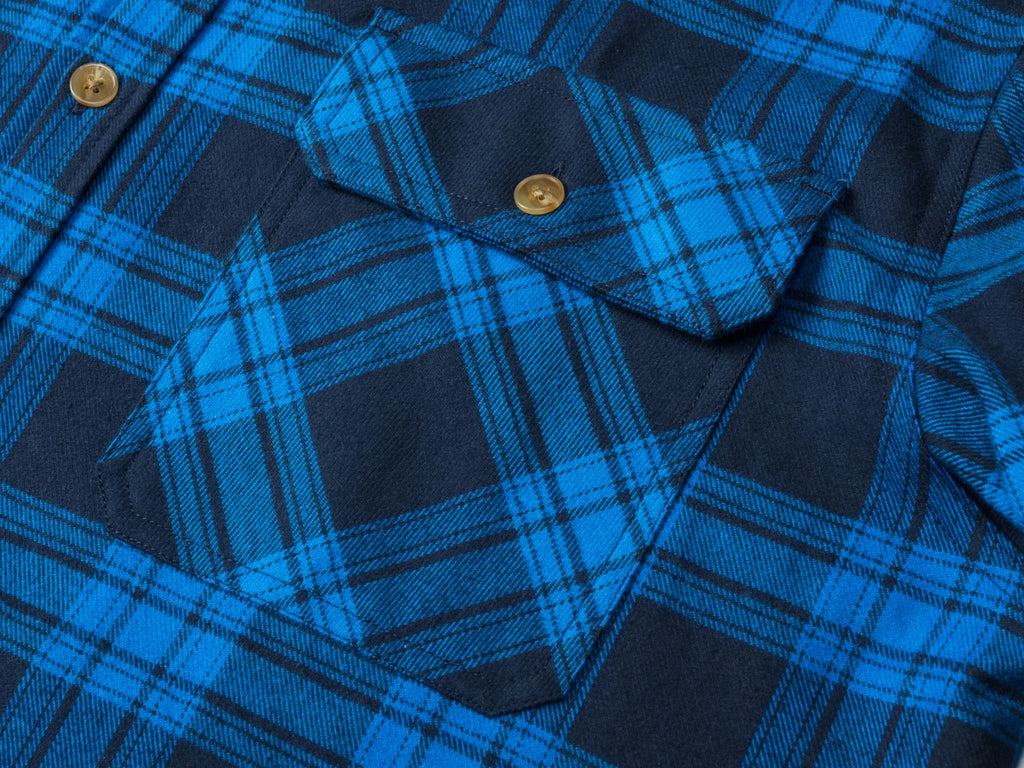MAGCOMSEN Flanellhemden für Herren, langärmelig, Baumwolle, langärmelig, kariertes Hemd mit 2 Taschen, Knopfleiste, lässiges Cordhemd für Herren