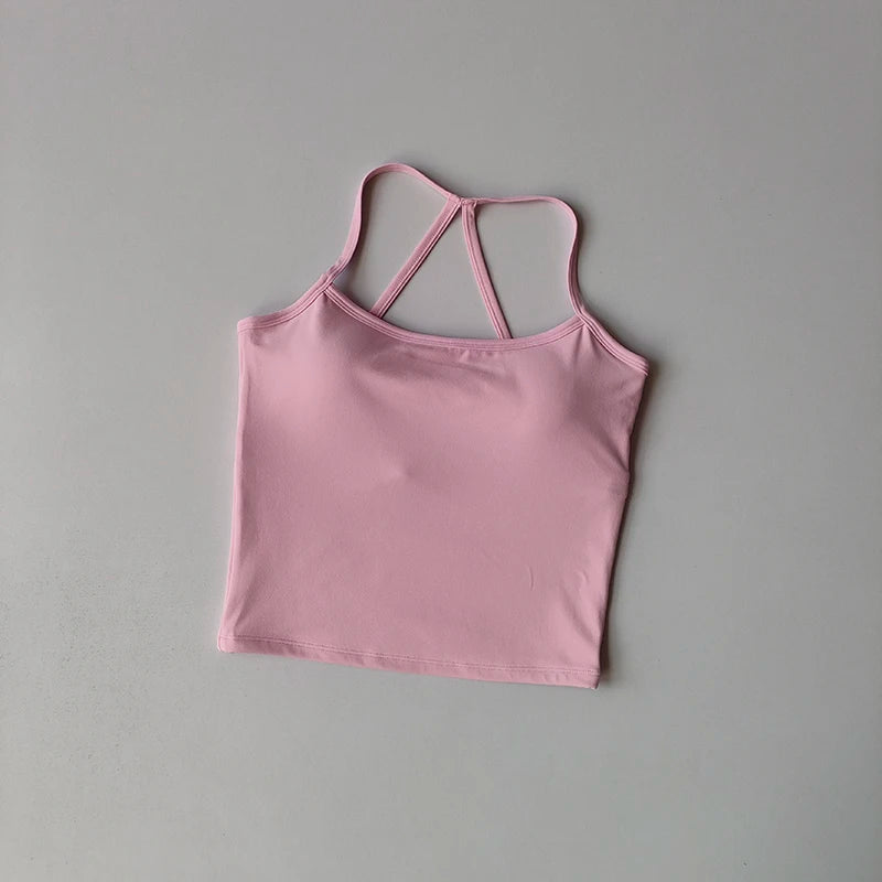 Yoga Gym Set Neckholder Top Set Yoga Hohe Taille Shorts Set Rückenfreie Strumpfhosen BH Weste Nahtlose Stretch Gerippte Gesäß Lift Shorts Set