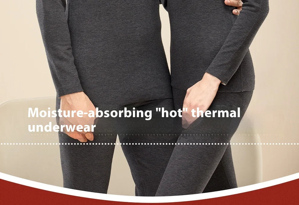 Herbst und Winter Herren-Thermounterwäsche aus Kaschmir-Seide, Damen-Thermo-Herbsthose aus Kaschmir, gepolstertes und verdicktes Paar-Set