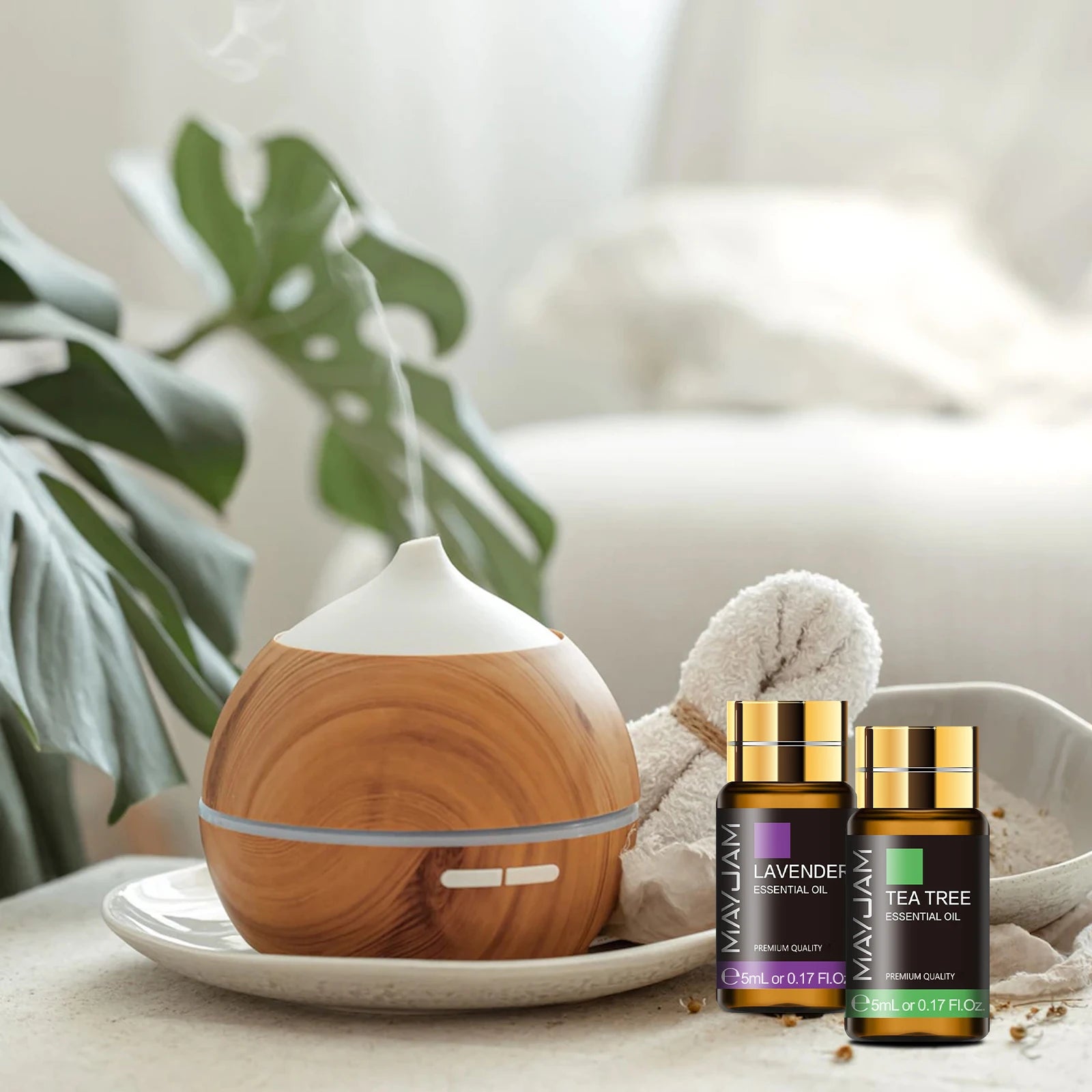 MAYJAM 35 Flaschen Aromatherapie-Geschenkset für ätherische Öle, Lavendel, Jasmin, Eukalyptus, Vanille, Pfefferminze, Sandelholz, Duftöle