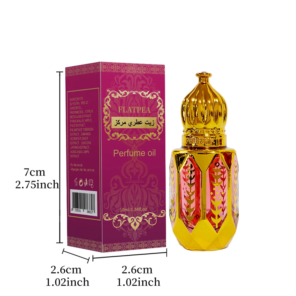 10 ml arabisches Parfüm für den Nahen Osten, dickes Duftöl, der Körpergeruch abdeckt, Eau de Parfum, langlebig, tragbar, Dropper-Parfums