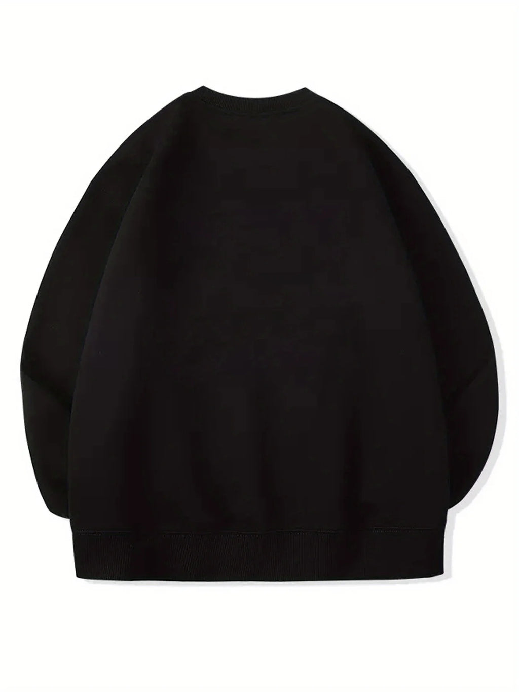 Men's autumn and winter fashionable casual loose Brooklyn letter pattern printed long sleeved round neck sweatshirt