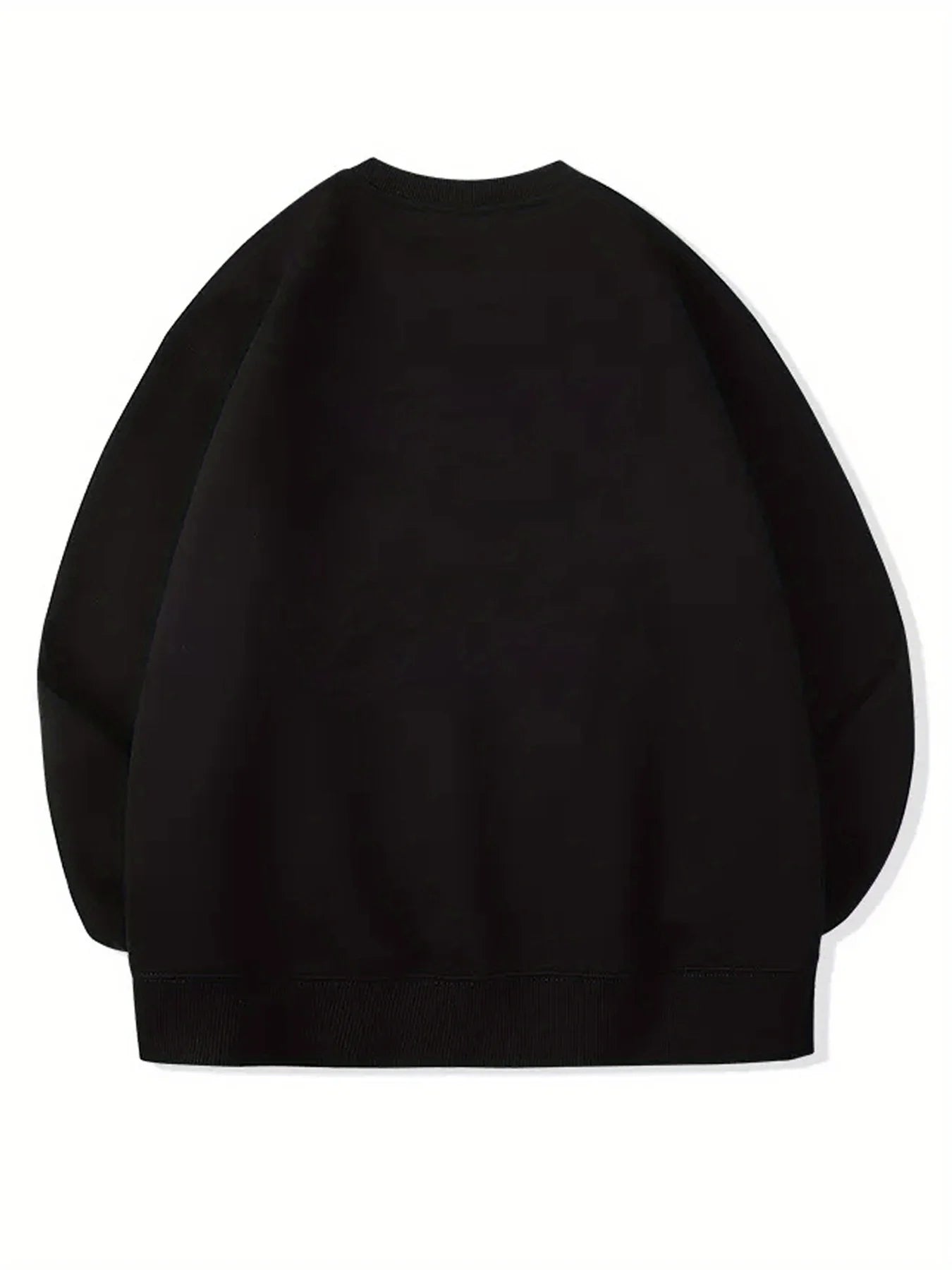 Men's autumn and winter fashionable casual loose London England graphic printed long sleeved round neck sweatshirt