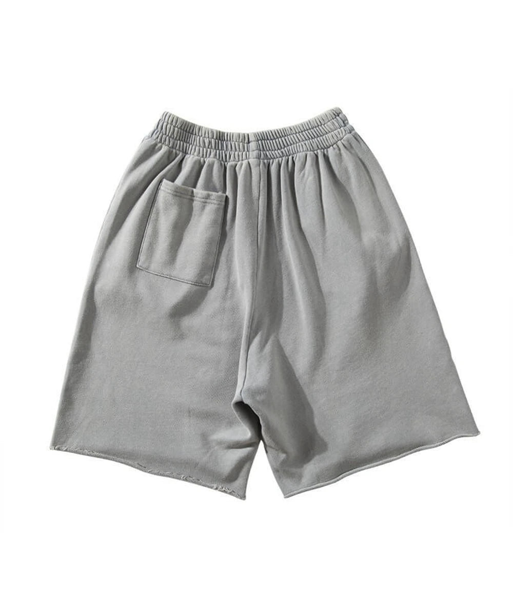 Herren dicke Baumwolle sportliche Laufs horts heben Bodybuilding Jogging hose Fitness kurze Jogger Gym schwarz Kanye Grey West Shorts