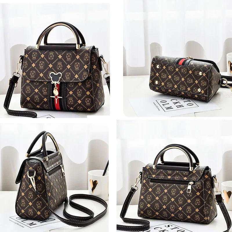 Neue Umhängetasche Damen Tasche Tote Luxus Designer Handtasche Damen Handtaschen Leder Bedrucktes Monogramm Einzelschulter Straddle Bag