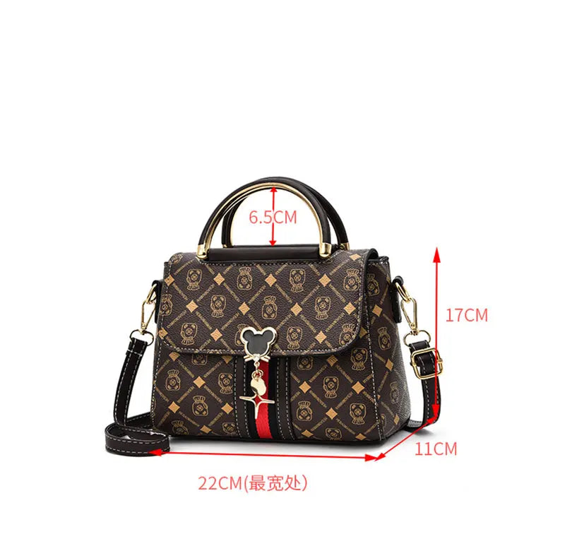 Neue Umhängetasche Damen Tasche Tote Luxus Designer Handtasche Damen Handtaschen Leder Bedrucktes Monogramm Einzelschulter Straddle Bag