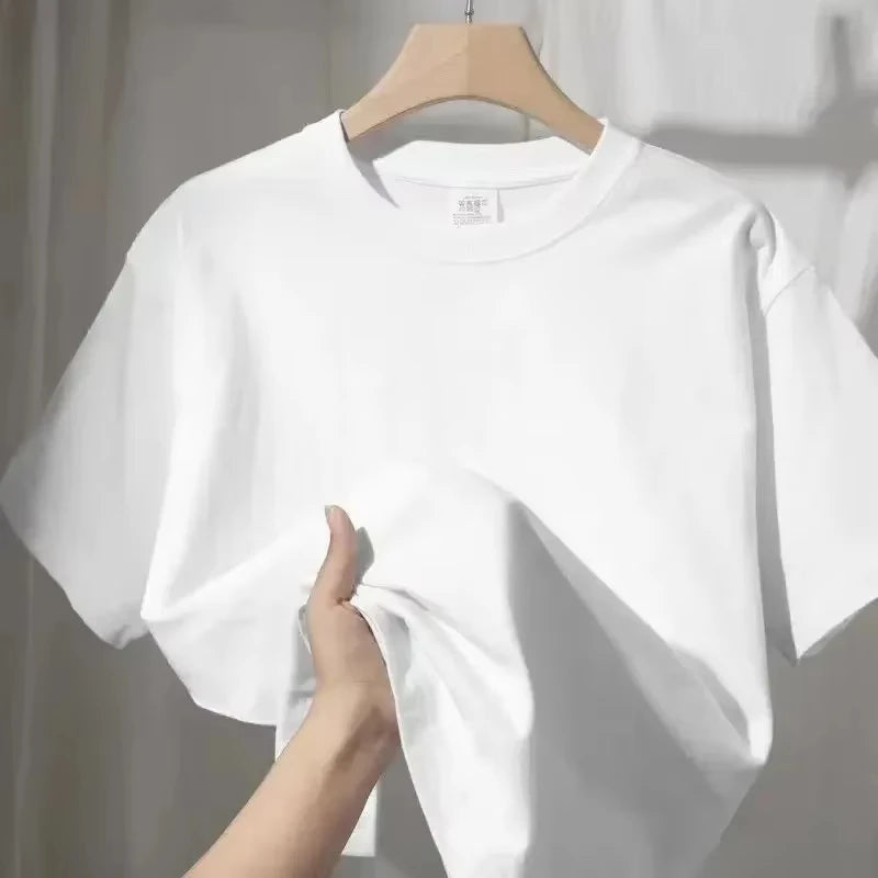 2026 Neues T-Shirt für Damen mit Buchstabenprint, kurzärmelig, trendig, temperamentvoll, lässig, vielseitig, schwerer Stoff